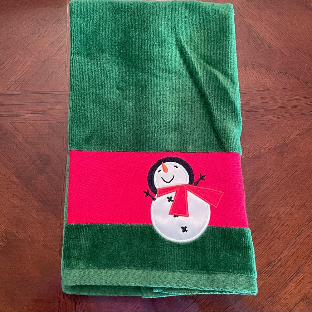 Christmas Snowman Hand/Kitchen Towel